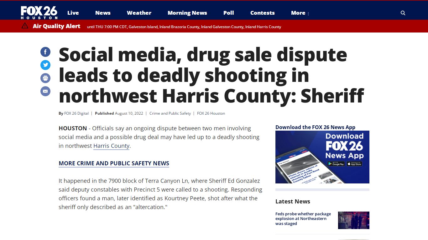 Social media, drug sale dispute leads to deadly shooting in northwest ...